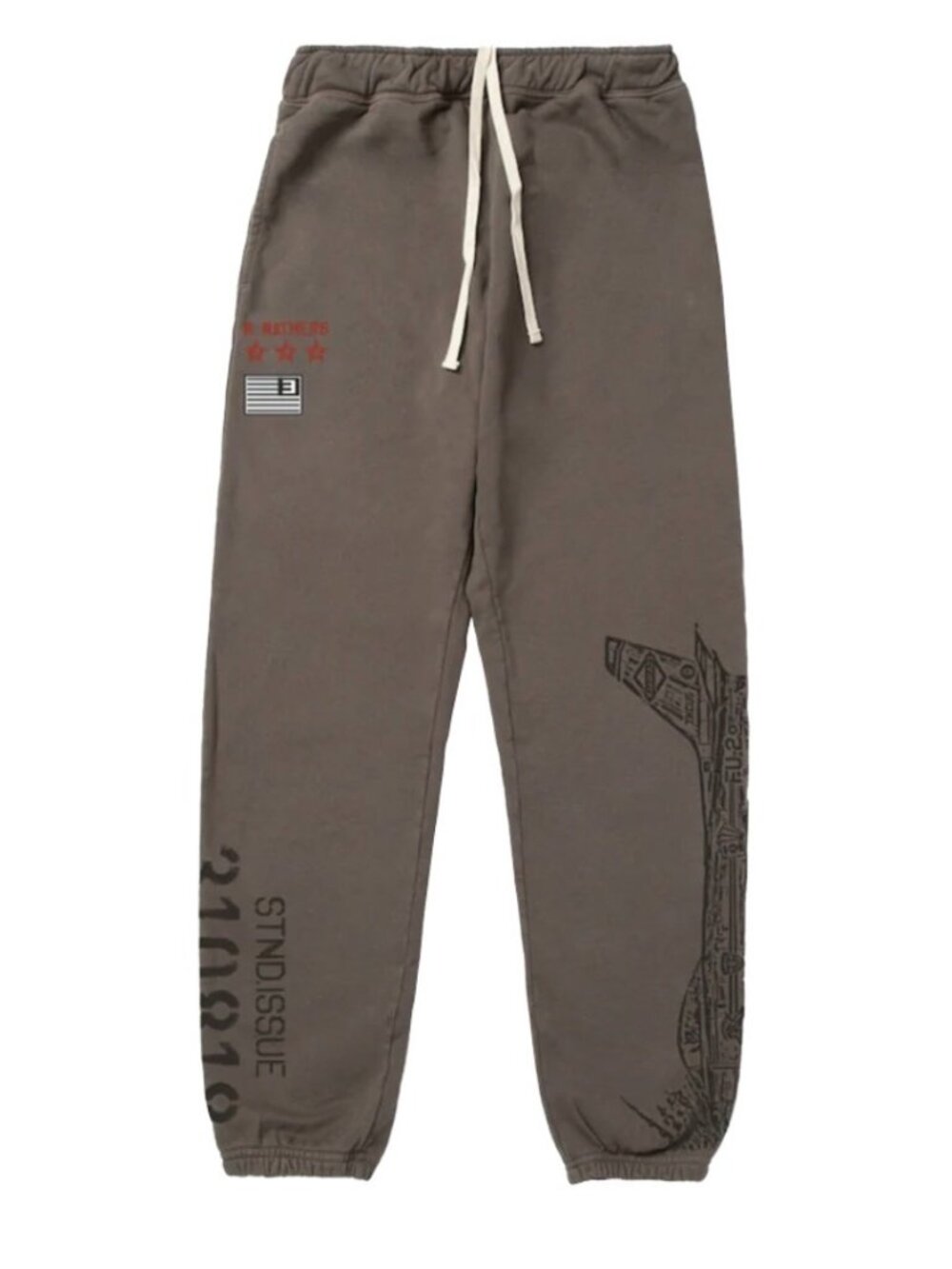 Standard Issue x Eminem Kamikaze Sweatpants Mens Medium Army Green Bungee Cord